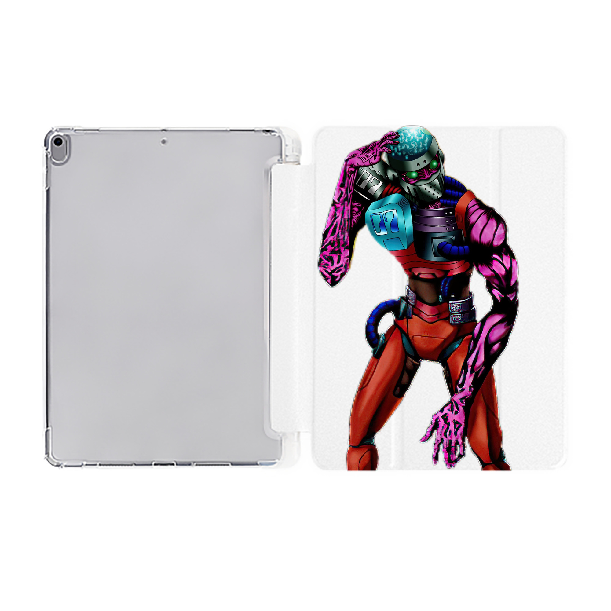 （画像用） 遊☆戯☆王 Yu-Gi-Oh! IPad ケース ペン収納付き 三つ折りスタンド PUレザー×シリコン 対応機種9.5/10.5/10.9インチ